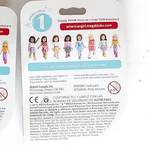 AMERICAN GIRL Series 1 MEGA BLOCKS FIGURE BNIP - Picture 2 of 2